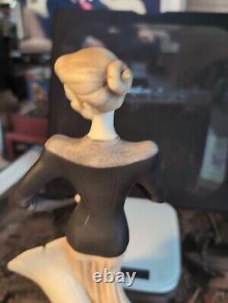 Giu Armani Etrusca Arte 1990 Lady with Gramophone Figurine Signed