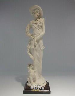 Giuseppe Armani Figurine Sculpture LADY WITH POODLE 0394F Florence Italy 1987
