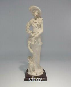 Giuseppe Armani Figurine Sculpture LADY WITH POODLE 0394F Florence Italy 1987