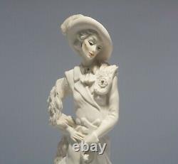 Giuseppe Armani Figurine Sculpture LADY WITH POODLE 0394F Florence Italy 1987