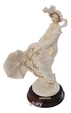 Giuseppe Armani Lady Figurine Stormy Weather 0533-C Made in Italy