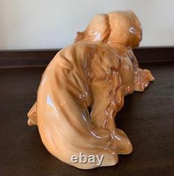 Goebel Mid Century Pekingese Figurine Art 1960s West Germany Porcelain Ceramic