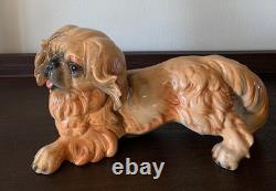Goebel Mid Century Pekingese Figurine Art 1960s West Germany Porcelain Ceramic
