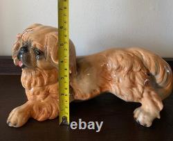 Goebel Mid Century Pekingese Figurine Art 1960s West Germany Porcelain Ceramic