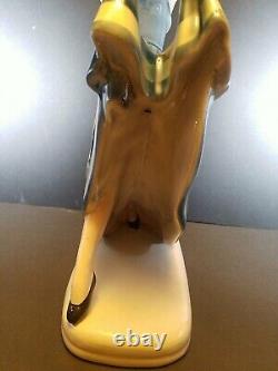 Goldsheider Ballerina Porcelain Sculpture 1940s Large 14 in Signed