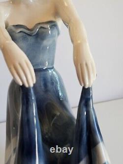 Goldsheider Ballerina Porcelain Sculpture 1940s Large 14 in Signed