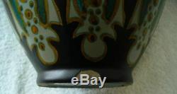 Gouda art deco pottery vase Henley pattern Holland ca 1923