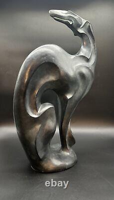 Greyhound Austin Productions Sculpture Art Deco Grey Hound Vntg 1988 15.5lbs