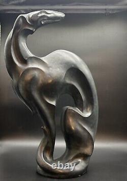 Greyhound Austin Productions Sculpture Art Deco Grey Hound Vntg 1988 15.5lbs