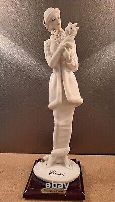 Guiseppe Armani Figurine Woman With Dog Porcelain Art Deco Collect