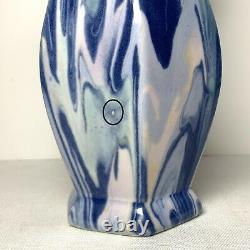 H. MUELLER CO. Art Deco End of Day Vase 6.75 inch Porcelain HTF