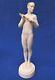 Herend Hungary Porcelain Figurine Art Deco Frontal Nude Standing Male Athlete