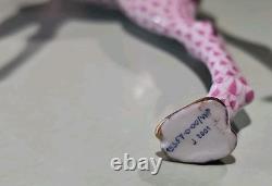 HEREND Large Pink Fishnet Giraffe #15357 Excellent Condition No Box Estate