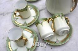 HTF Bavaria, J&C Art Deco Demitasse Coffee, Tea, Chocolate Pot, cups, sauces 10