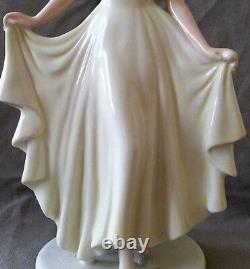 HUTSCHENREUTHER Art Deco GERMANY PORCELAIN FIGURINE First Ball Claire Weiss