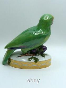 HUTSCHENREUTHER Art Deco Porzellan Figur Papagei Fritz Klee Porcelaine Parrot