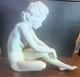 Hutschenreuther Porcelain Bisque Nude Seated Woman Carl Werner Figure Sculpture