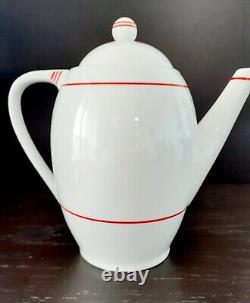 Haas-Czjzek Schlaggenwald Teapot & Sugar 1930's Art Deco Porcelain Ferd Kasper