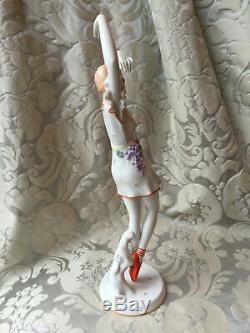 Half-doll Related/porcelain Figurin/art Deco/rosenthal/d. Charol/bavaria