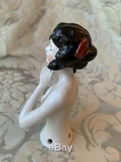Half-doll/demi-figurine/buste Porcelaine/teepuppe/flapper/art Deco/masquerade