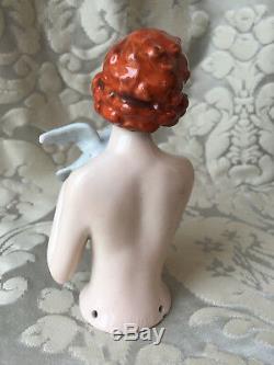 Half-doll/demi-figurine/buste Porcelaine/teepuppe/flapper/fasold/art Deco