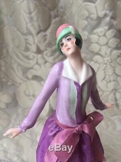 Half-doll/demi-figurine/buste Porcelaine/teepuppe/pincushion Doll/art Deco/