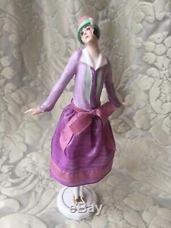 Half-doll/demi-figurine/buste Porcelaine/teepuppe/pincushion Doll/art Deco/