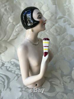 Half-doll/demi-figurine/buste Porcelaine/teepuppe/pincushion Doll/art Deco