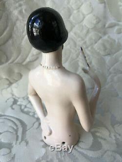 Half-doll/demi-figurine/buste Porcelaine/teepuppe/pincushion Doll/art Deco