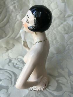 Half-doll/demi-figurine/buste Porcelaine/teepuppe/pincushion Doll/art Deco