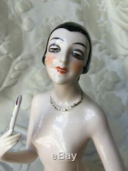 Half-doll/demi-figurine/buste Porcelaine/teepuppe/pincushion Doll/art Deco