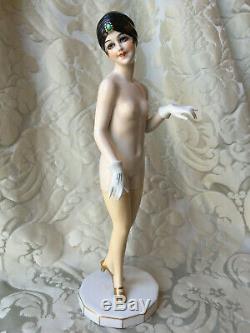 Half-doll/figurine Porcelaine/erotic/bathing Beauty/flapper/fasold/art Deco