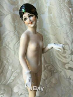Half-doll/figurine Porcelaine/erotic/bathing Beauty/flapper/fasold/art Deco