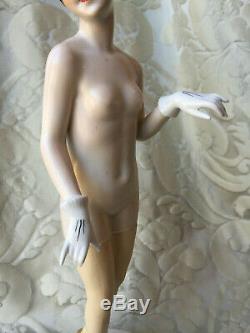 Half-doll/figurine Porcelaine/erotic/bathing Beauty/flapper/fasold/art Deco