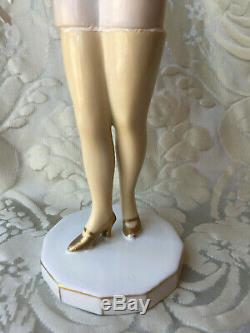 Half-doll/figurine Porcelaine/erotic/bathing Beauty/flapper/fasold/art Deco