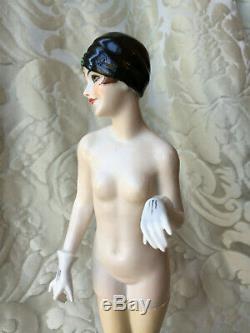 Half-doll/figurine Porcelaine/erotic/bathing Beauty/flapper/fasold/art Deco