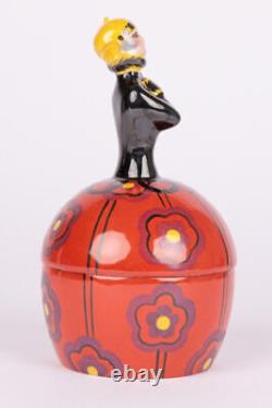 Henri Delcourt French Art Deco Porcelain Figural Bonbonnerie