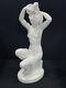 Herend 5706 Large Art Deco Nude Bathing Beauty With Hair Up Statue 14 1/2 Tall