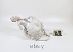 Herend, Art Deco, Leda With The Swan, Handpainted Porcelain Figurine! (h022)