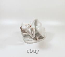 Herend, Art Deco, Leda With The Swan, Handpainted Porcelain Figurine! (h022)