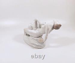 Herend, Art Deco, Leda With The Swan, Handpainted Porcelain Figurine! (h022)