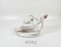 Herend, Art Deco, Leda With The Swan, Handpainted Porcelain Figurine! (h022)