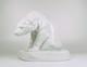 Herend Art Deco Sitting Polar Bear Bela Markup White Porcelain Figurine (b179)