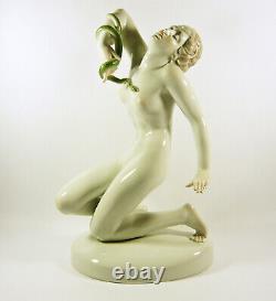 Herend, Death Of Cleopatra Xxl, Handpainted Art Deco Porcelain Figurine! (a014)