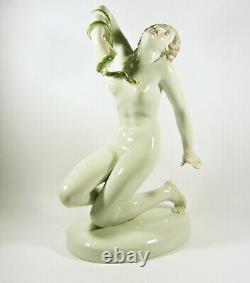 Herend, Death Of Cleopatra Xxl, Handpainted Art Deco Porcelain Figurine! (a014)