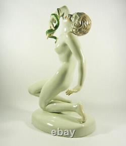 Herend, Death Of Cleopatra Xxl, Handpainted Art Deco Porcelain Figurine! (a014)