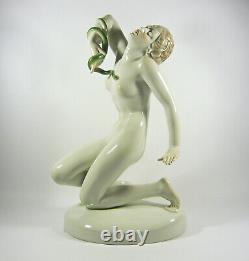 Herend, Death Of Cleopatra Xxl, Handpainted Art Deco Porcelain Figurine! (a014)