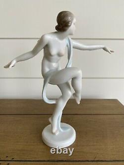 Herend Hungary Hand painted Porcelain Ballerina Nude