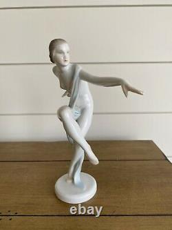 Herend Hungary Hand painted Porcelain Ballerina Nude