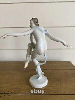 Herend Hungary Hand painted Porcelain Ballerina Nude